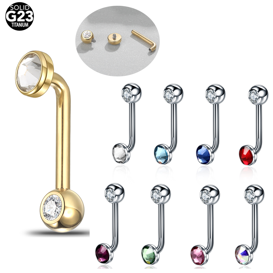 Christina Jewelry & Watches Marguerite Ørestik Forgyldt Sølv - 1 قطعة زرع الصف التيتانيوم كريستينا