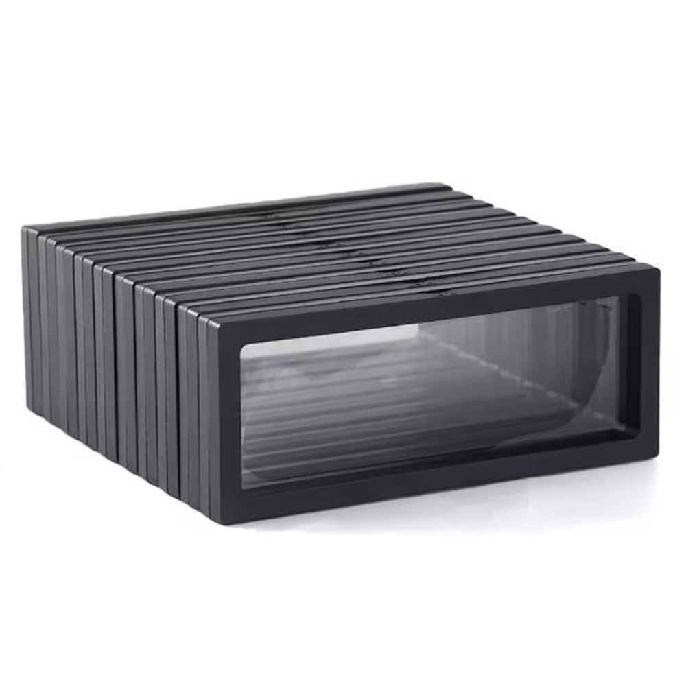 Jewelry Watches Box - 10 قطع باللون الأسود، رف عرض