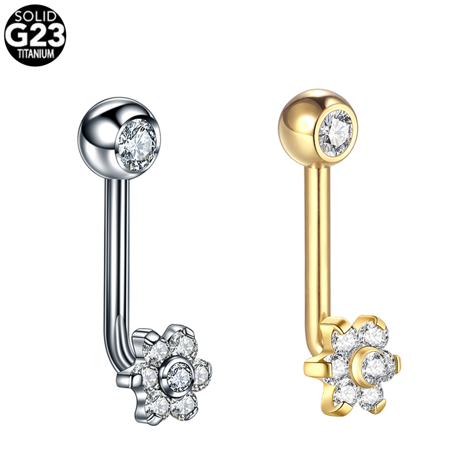 Christina Jewelry & Watches Marguerite Ørestik Forgyldt Sølv - 1 قطعة 14 جرام زهرة التيتانيوم
