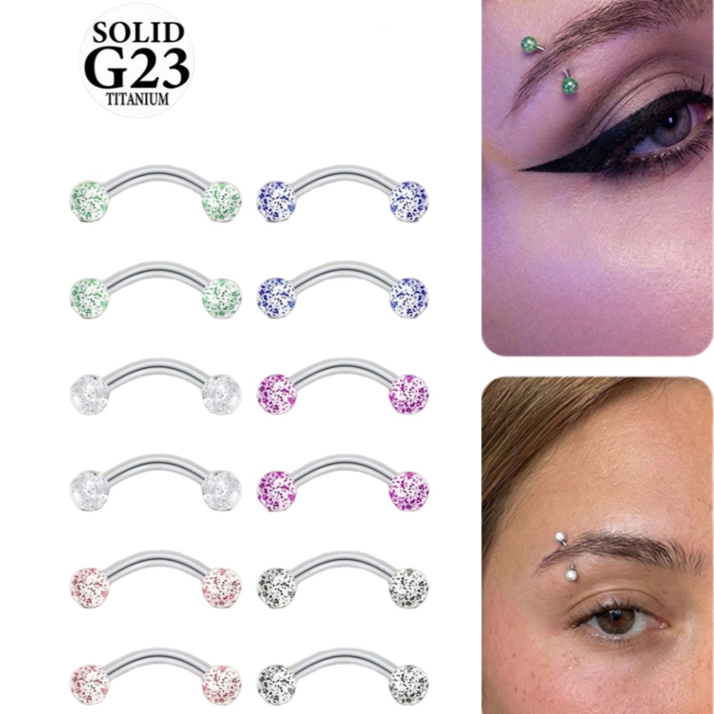 Christina Jewelry & Watches Marguerite Ørestik Forgyldt Sølv - قطعتان من سبائك التيتانيوم 16G بحجم
