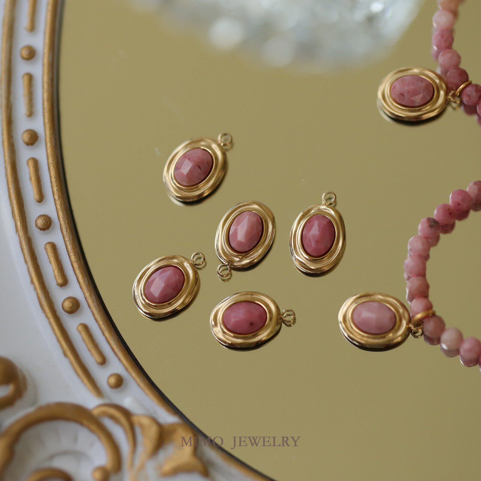 Rose Gold Bracelet - قطعة واحدة من التيتانيوم الصلب المطلي