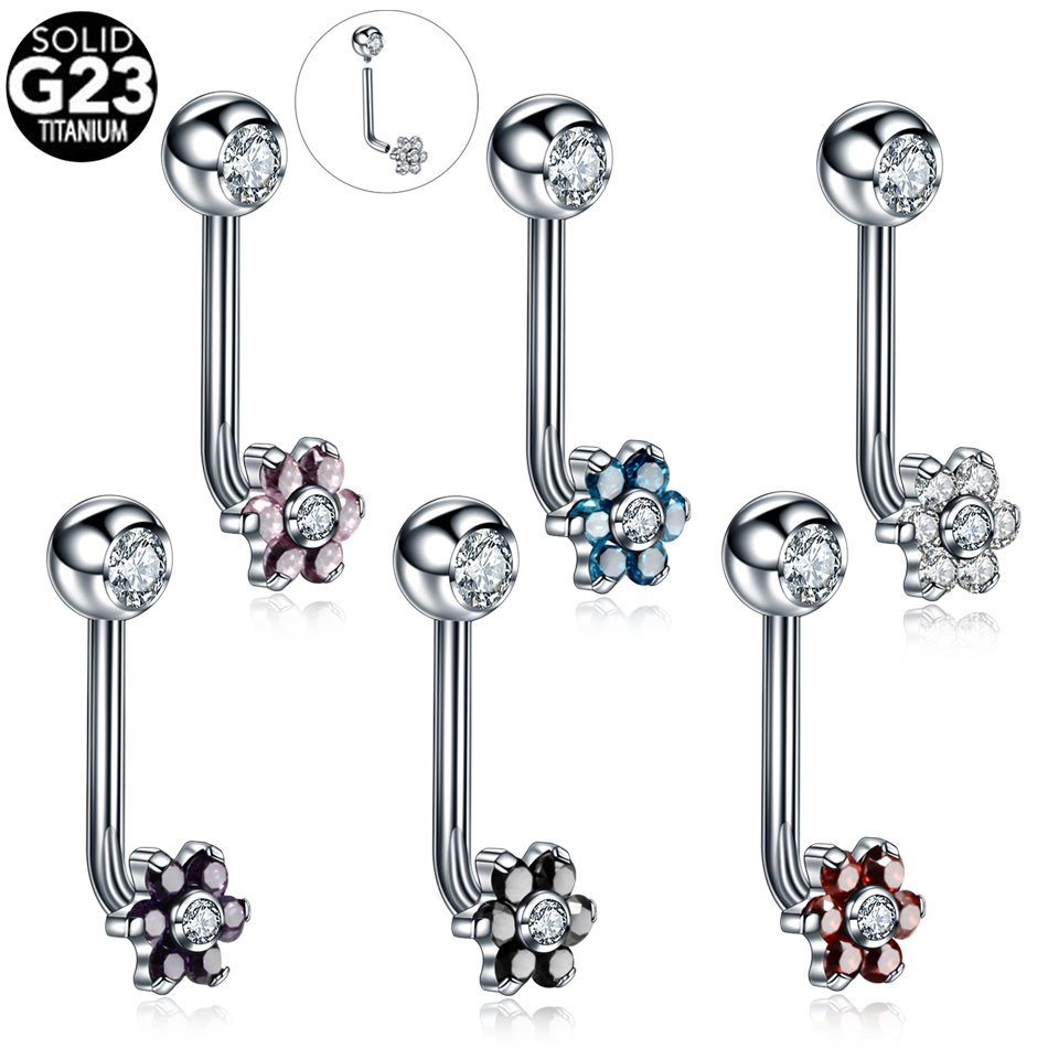 Christina Jewelry & Watches Marguerite Ørestik Forgyldt Sølv - 1 قطعة ASTM F136 التيتانيوم ثقب