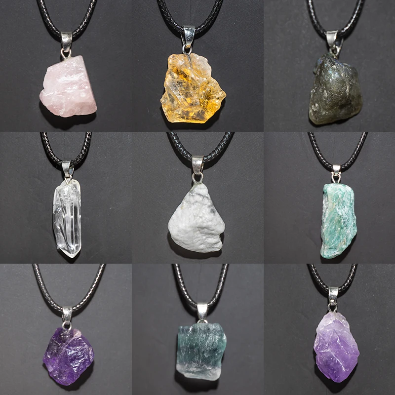Crystal Choker Necklace - الجمشت الطبيعي زهرة قلادة الريكي شفاء