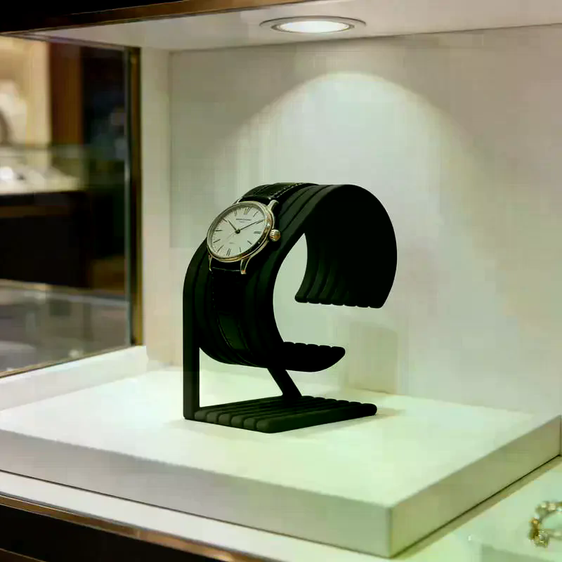 Jewelry Stores With Watches - حامل ساعات فاخر من الرخام لساعتين،