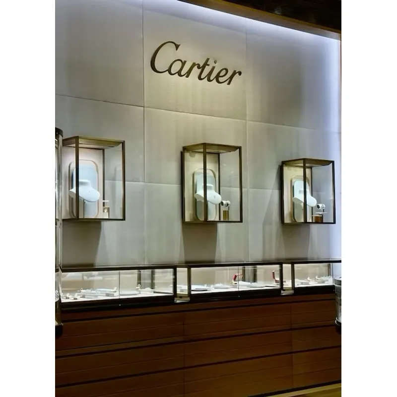 خزانة عرض LED مخصصة بيضاء مثبت - مراجعة Jewelry Stores With Watches وسعره
