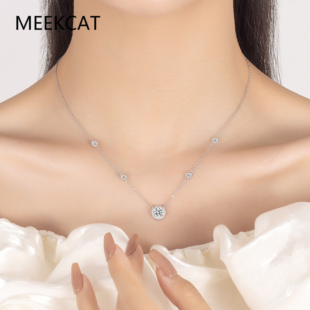 قلادات مويسانيت 1/2/3 قيراط لل - مراجعة Crystal Choker Necklace وسعره