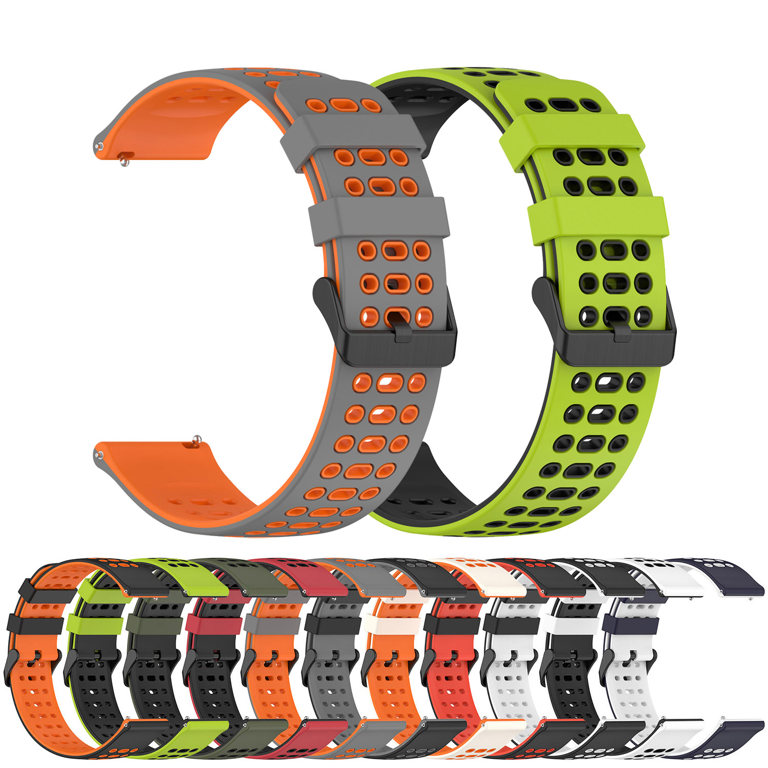 22 مللي متر الرياضة سيليكون حز - مراجعة A1 Watches & Jewelry New York Photos وسعره