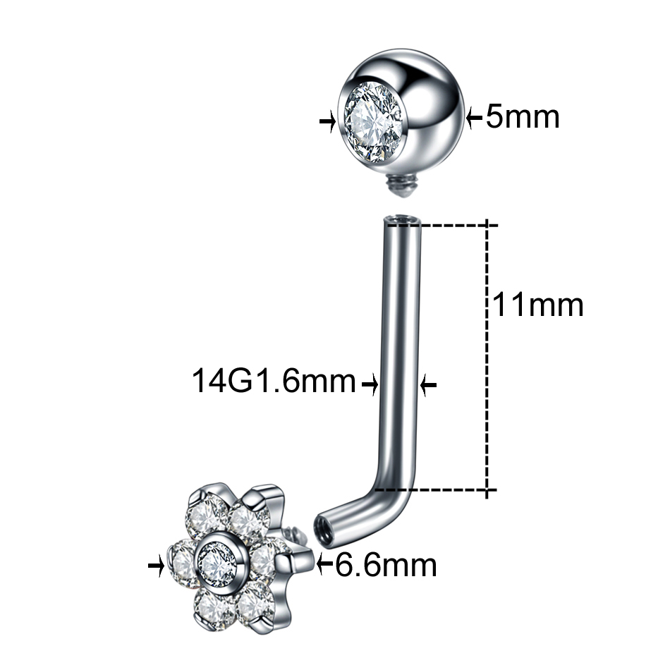 1 قطعة التيتانيوم كريستينا ثقب - مراجعة Christina Jewelry & Watches Marguerite Ørestik Forgyldt Sølv وسعره