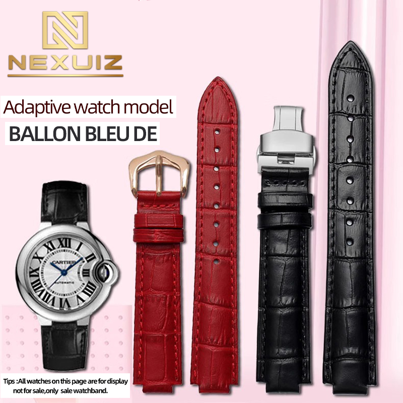 حزام ساعة من الجلد لساعة BALLO - مراجعة Cartier Watch Ballon Bleu وسعره