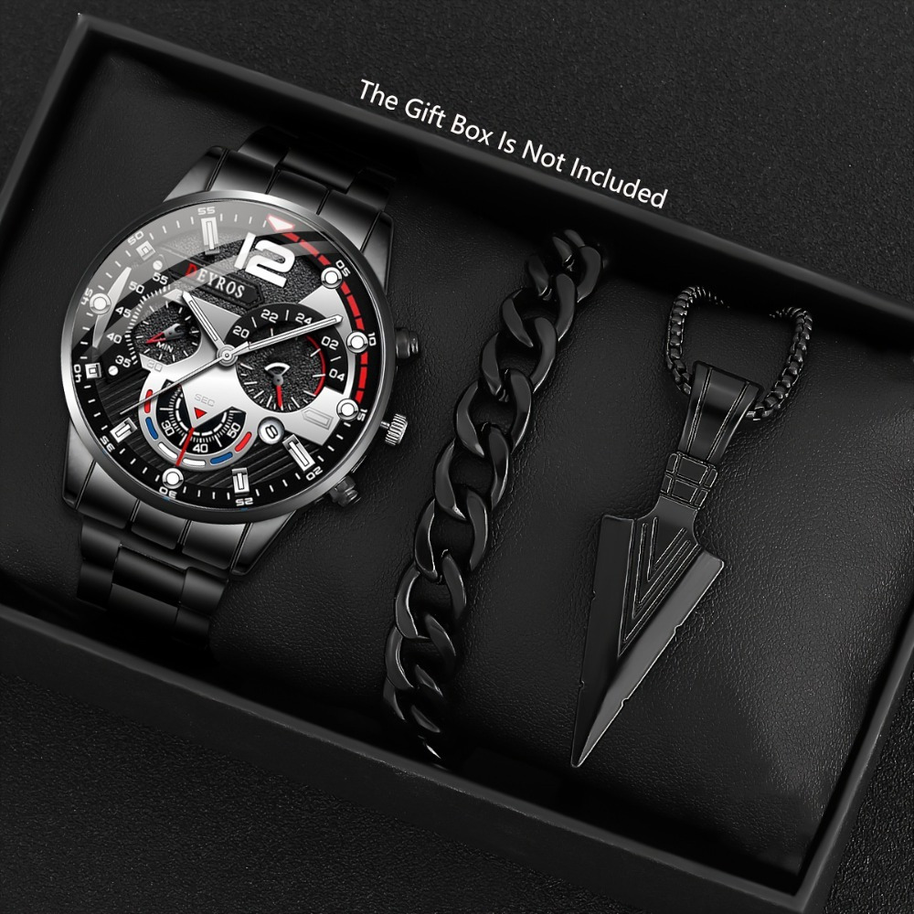 3 قطعة/المجموعة أزياء الرجال و - مراجعة Best Jewelry Watches وسعره