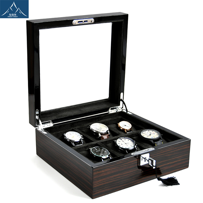 صندوق ساعات خشبي متعدد الأوضاع - مراجعة Jewelry Watches Box وسعره