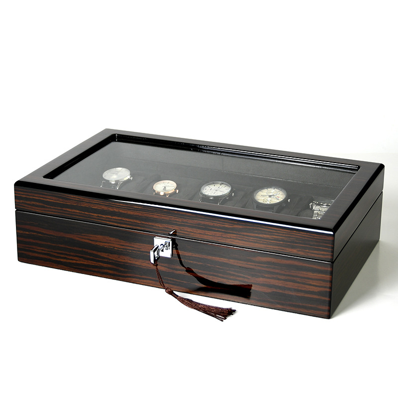 صندوق ساعات خشبي متعدد الأوضاع - مراجعة Jewelry Watches Box وسعره