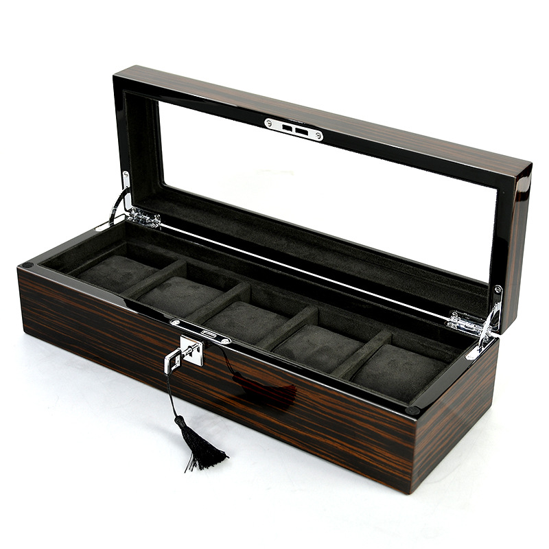 صندوق ساعات خشبي متعدد الأوضاع - مراجعة Jewelry Watches Box وسعره