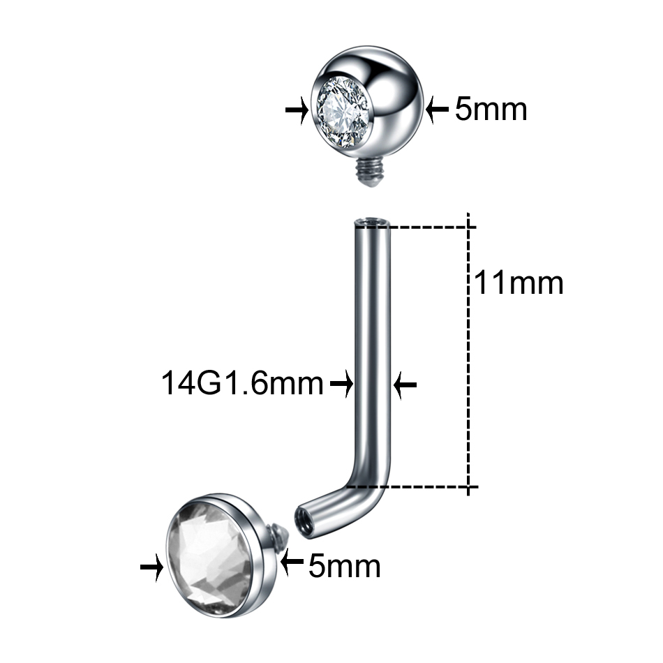 1 قطعة ASTM F136 التيتانيوم كر - مراجعة Christina Jewelry & Watches Marguerite Ørestik Forgyldt Sølv وسعره