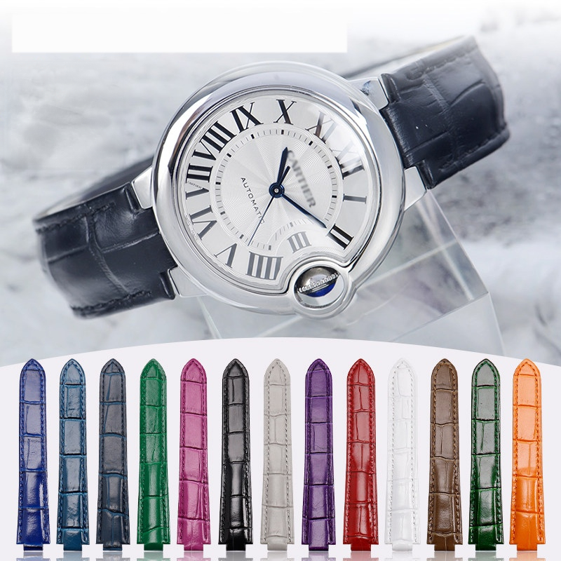 حزام ساعة من جلد العجل الناعم  - مراجعة Cartier Watch Ballon Bleu وسعره