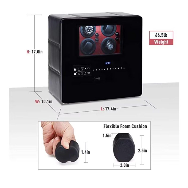 صندوق فاخر لحفظ ولف الساعات بـ - مراجعة Jewelry Watches Box وسعره