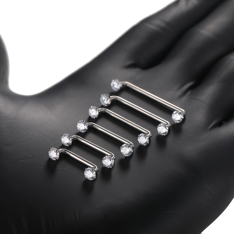 ثقب جلدي بسطح التيتانيوم للنسا - مراجعة Christina Jewelry & Watches Marguerite Ørestik Forgyldt Sølv وسعره