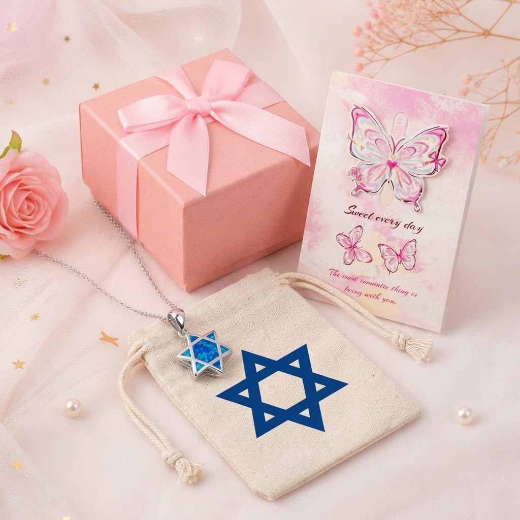قلادة نجمة داود من حجر الأوبال - مراجعة The Jewelry & Watches وسعره