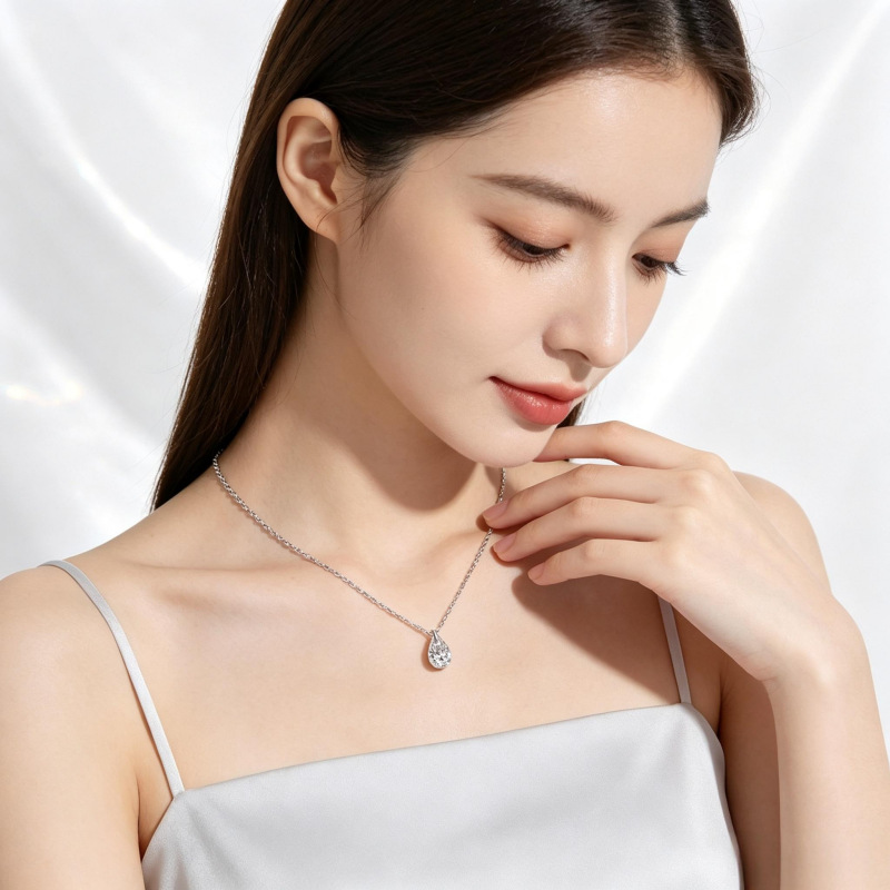قلادة من الفضة الإسترلينية عيا - مراجعة Crystal Choker Necklace وسعره