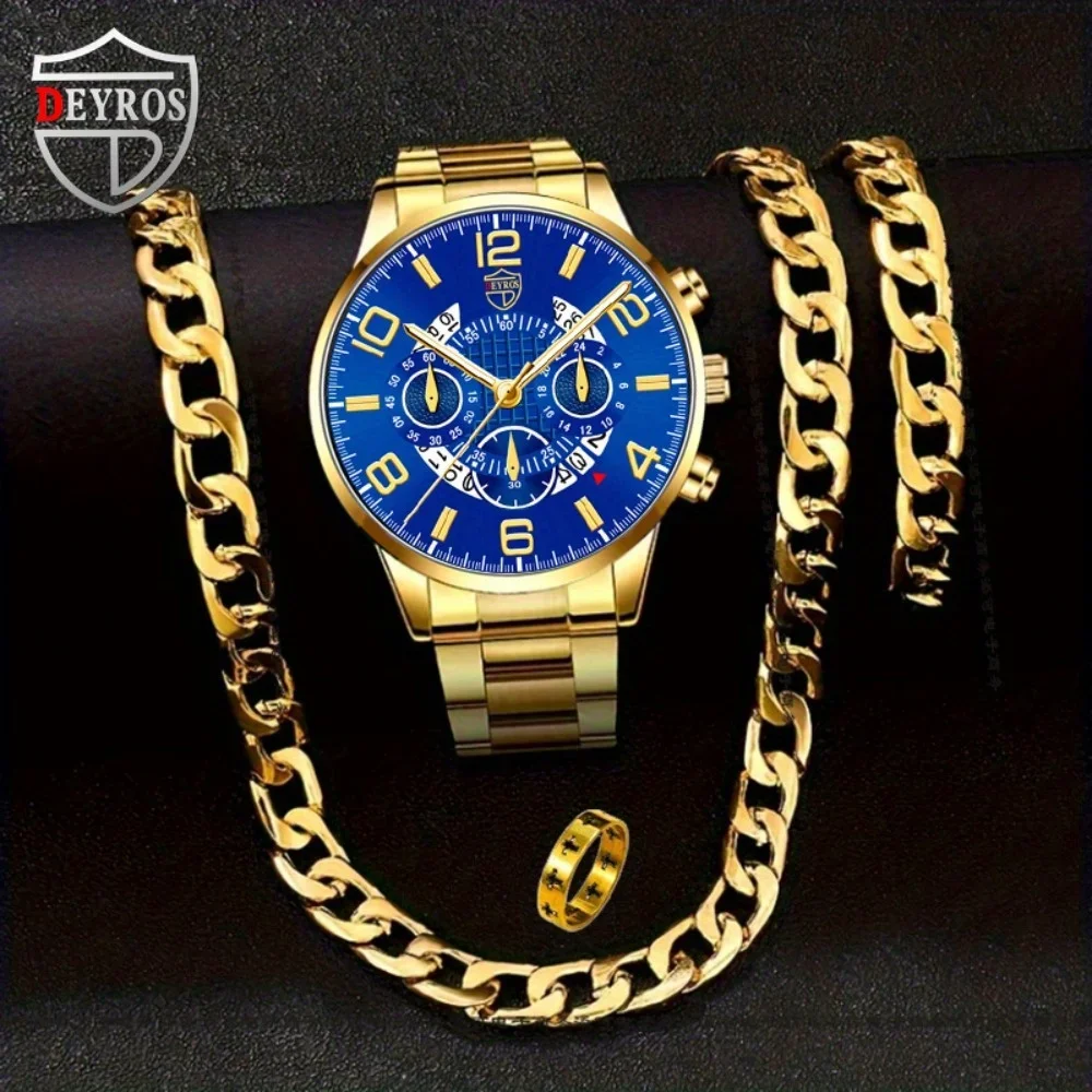 4 قطعة/المجموعة الرجال عارضة و - مراجعة Best Jewelry Watches وسعره