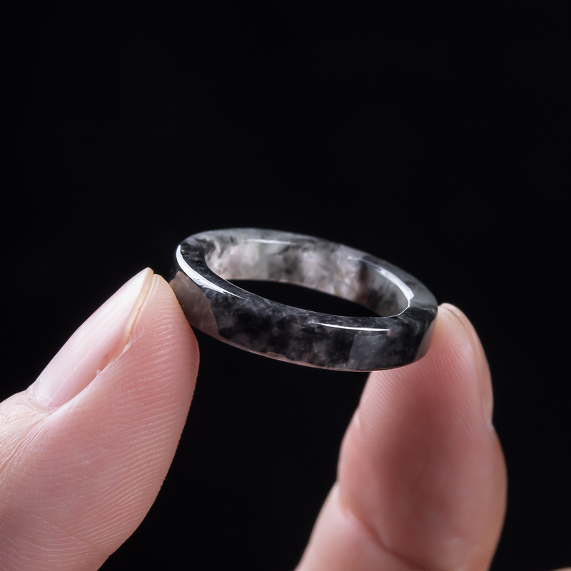 خاتم من اليشم الأسود البورمي ا - مراجعة The Jewelry & Watches وسعره