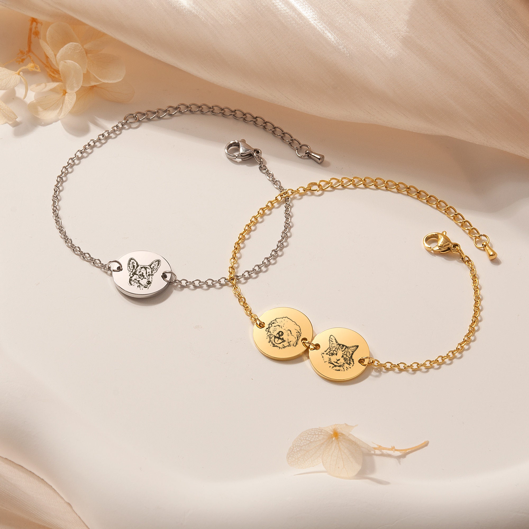 سوار للحيوانات الأليفة مع صورة - مراجعة Rose Gold Bracelet وسعره